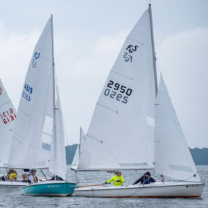 Flying Scot Radial Head & Clew main at the 2022 Glow Regatta